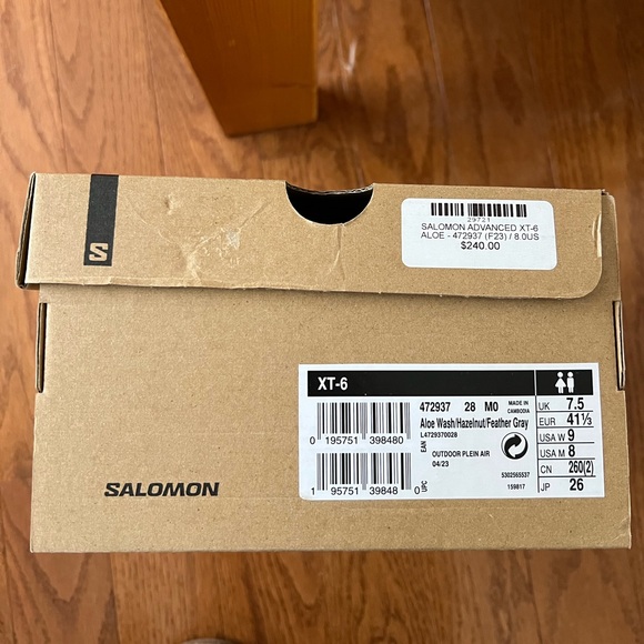 d Salomon XT-6 Aloe Wash Sneakers - Picture 9 of 9